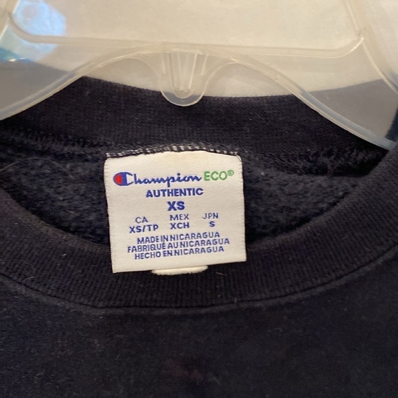 VINTAGE Champion Yale Sweatshirt XS Blue Bulldogs USA unisex - Picture 3 of 5